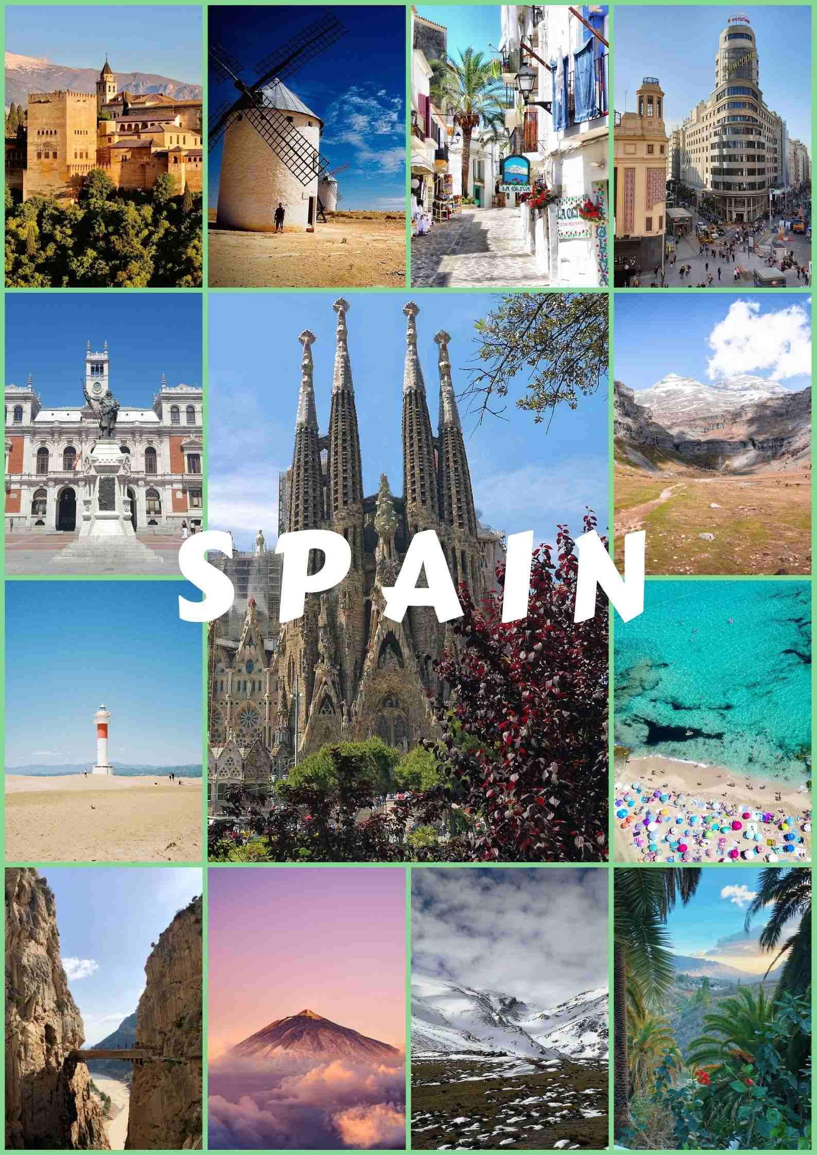 Spain, a country in Southwestern Europe. Here you can find information about the country, destinations in the country, and useful tips.