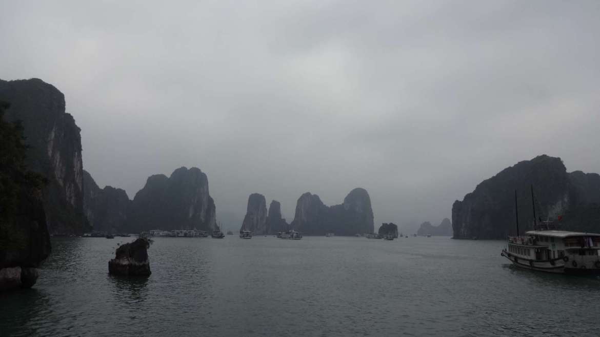 Karst hills area in the sea
