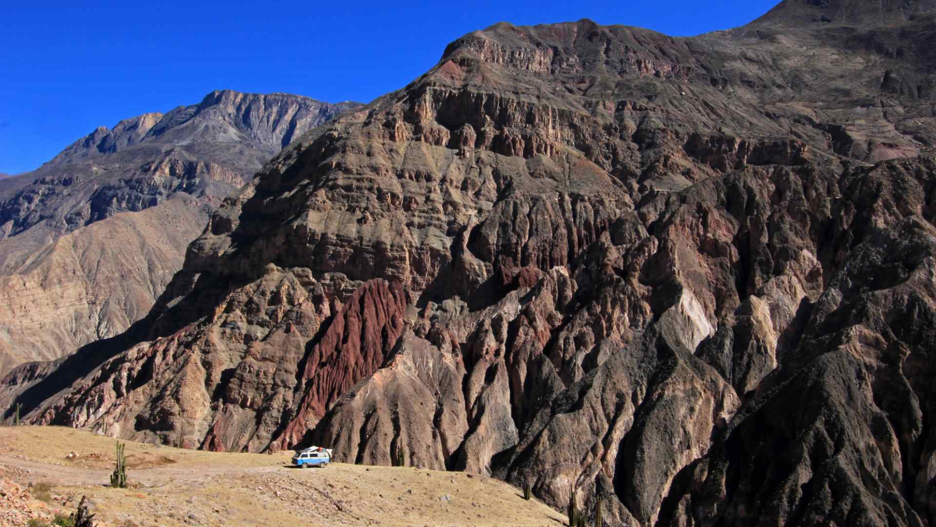 Caravan in Cotahuasi Canyon