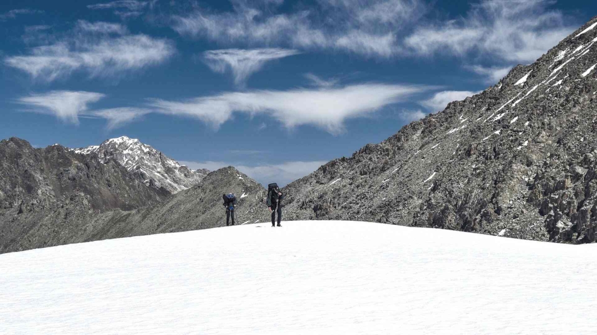 Trekking in Tianshan- on a high altitude area
