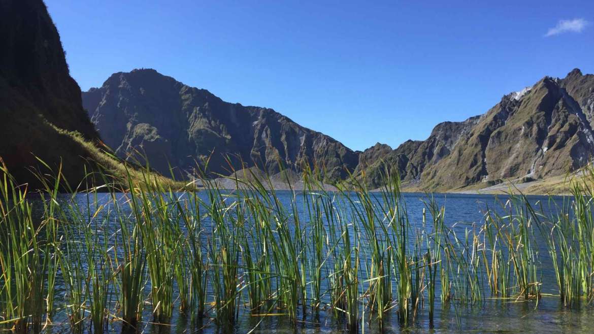 Mount Pinatubo, Philippines. At the shores of the Pinatubo crater lake