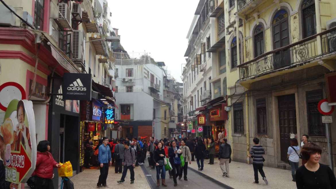 On the streets of the Old Macau