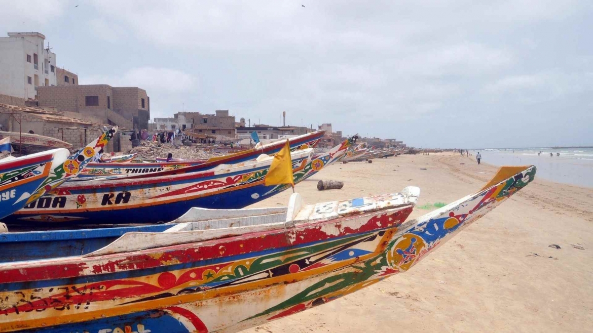 On the beach in Dakar
