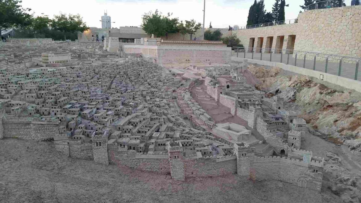 Visit Jerusalem, see the model of the ancient city from the Herodian time, 66 AD