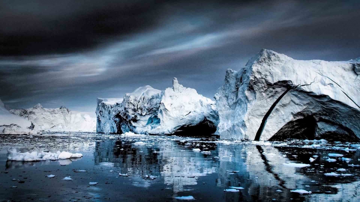 The icy coast of Greenland