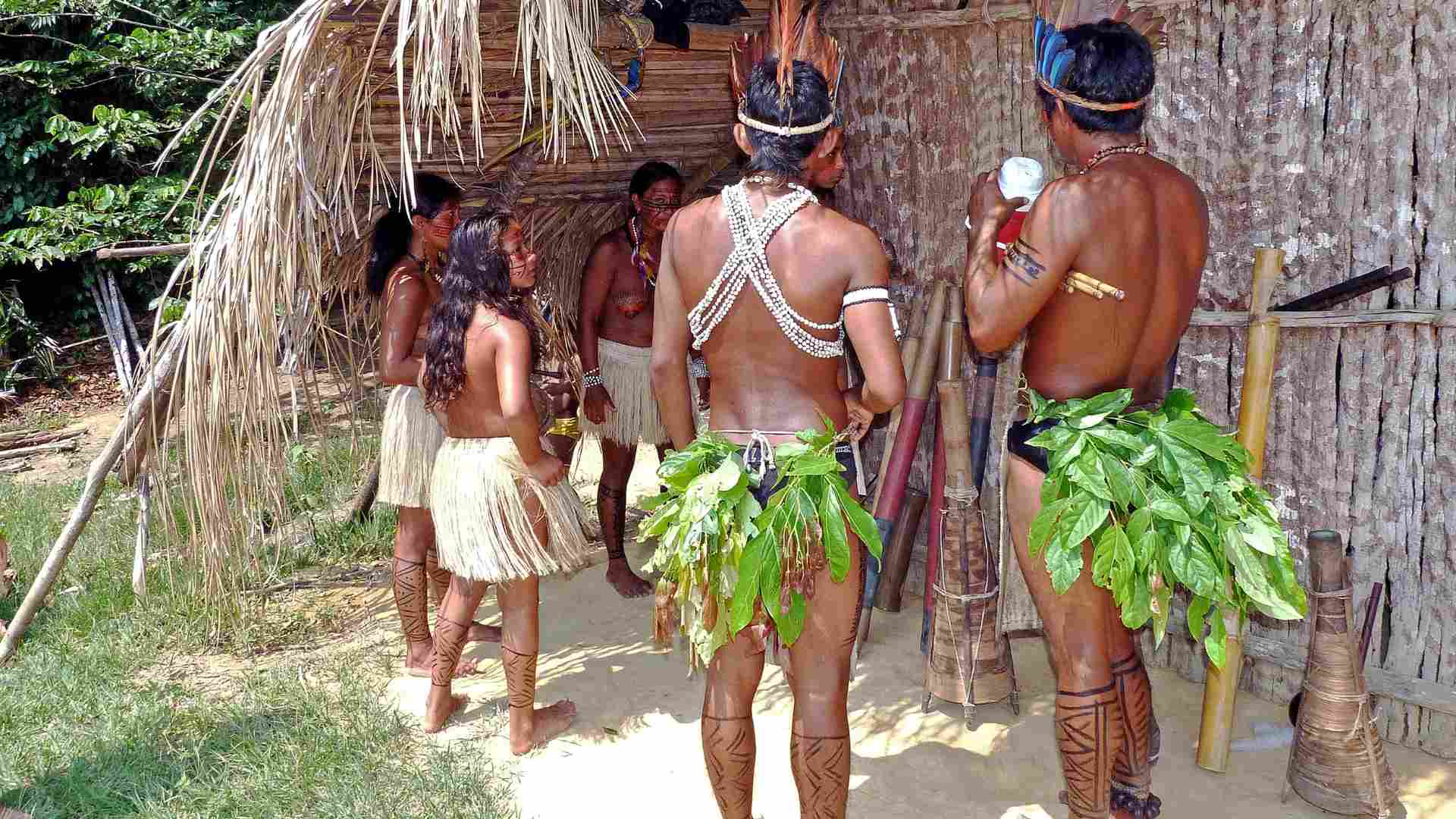 In a local Amazon village